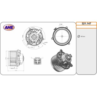 321147 Vent. Abitacolo CHEVROLET/OPEL Cruze/Malibu/Insignia A 07.08-