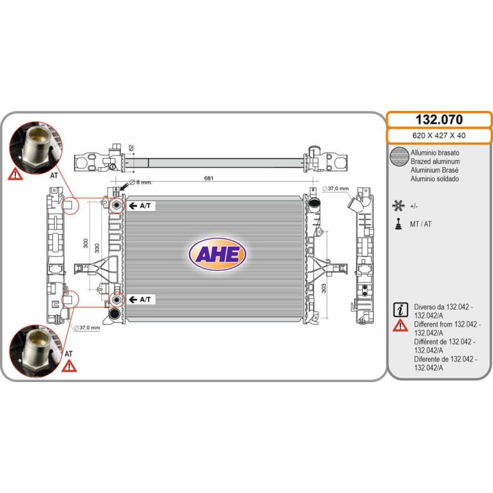 Rad  VOLVO S60/V70/XC70/S80 05 98-04 10
