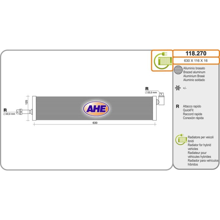 Rad  Bat  MERCEDES Classe CLS/E/GLC 200EQ/300EQ/35