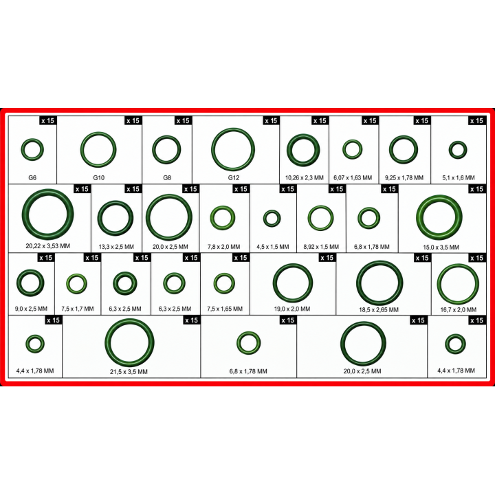 24639  O-RING KIT UNIVERSAL   29 MODELOS