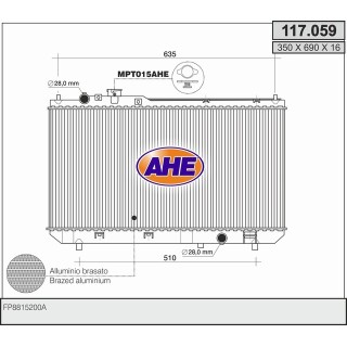 117059  RAD MAZDA Premacy 1.8 M +/- AC