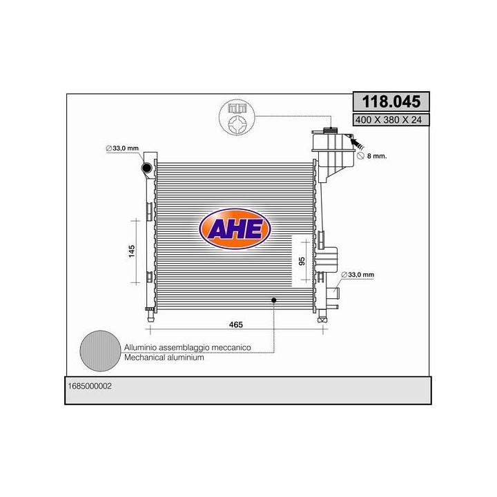 118045  MERCEDES CLASSE A W168 140-160