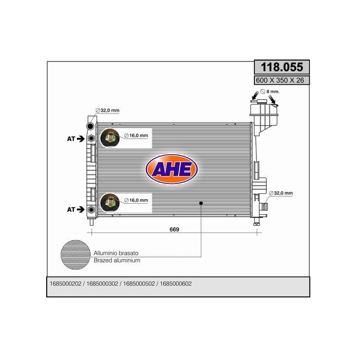 118055  MERCEDES CLASSE A (W168) 140-160-170