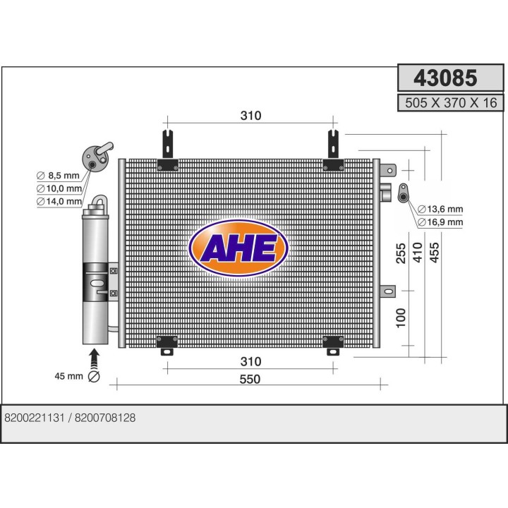 43085  RENAULT Kangoo II 1.2 8V/16V-1.4 8V/16V-1.6 16V