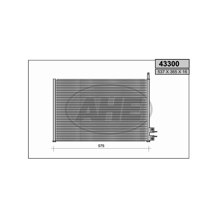 43300  CONDENSER FORD FIESTA V / FUSION 10.05-