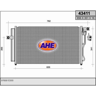 43411  COND. HYUNDAI Accent 1.2/1.4 06.06-