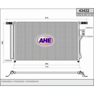43422  COND HYUNDAI Santa Fé 2.0/2.2CRDi/2.7  05.06-