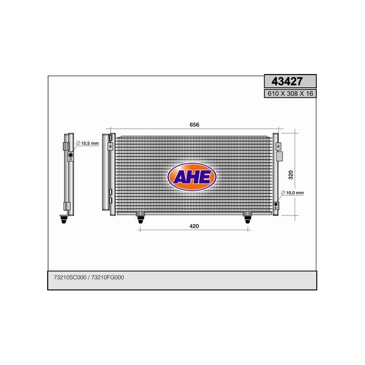 43427  COND SUBARU Forester/Impreza  08-