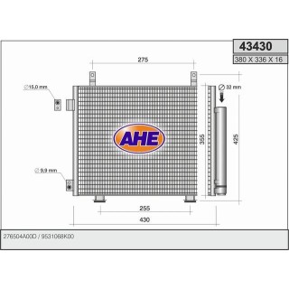 43430  COND NISSAN Pixo/SUZUKI Alto 1.0 09-