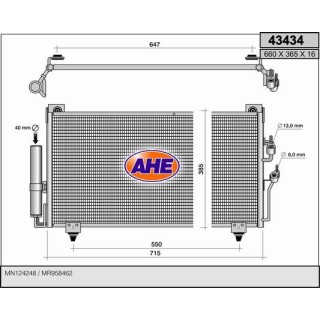 43434  COND MITSUBISHI Outlander/Sport   03-