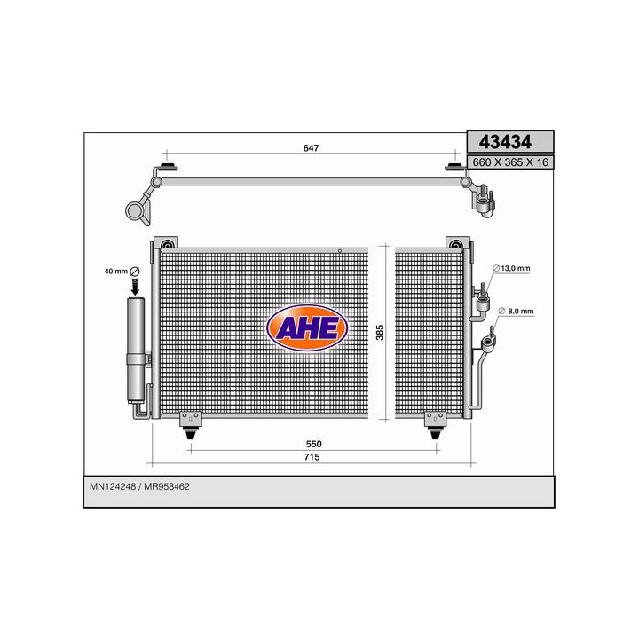 43434  COND MITSUBISHI Outlander/Sport   03-