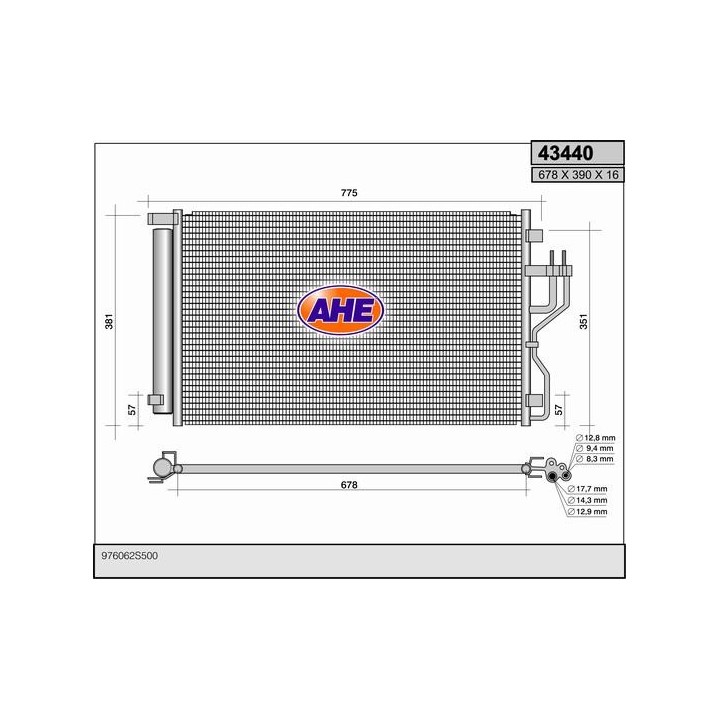 43440  COND HYUNDAI ix35 2.0 / 2.0CRDi / 2.4   09-