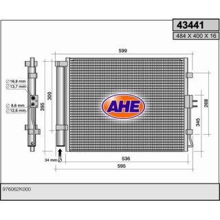 43441  CONDENSADOR KIA Soul (AM) -- 2009