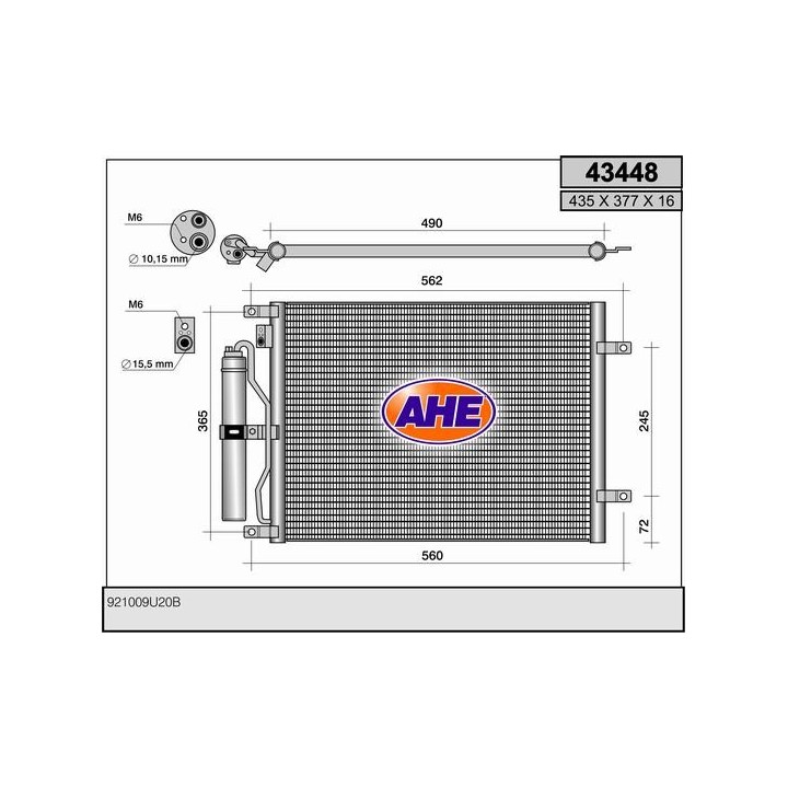 43448  COND NISSAN Micra/Note 1.5DCi  02-