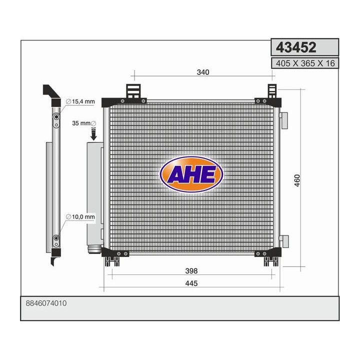 43452  COND TOYOTA IQ (_GJ1_) 1.0 i / 1.33 i / 1.4 Diesel