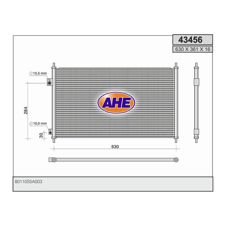 43456  COND HONDA Honda Civic VI 04.01-09.05 Japan