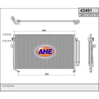 43461  COND SUBARU Forester All 02-04