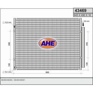 43469  COND LEXUS RX400H 3.3 Hybrid 05-08