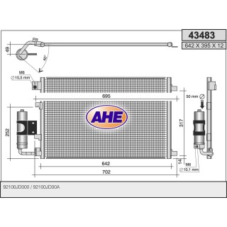 43483  COND NISSAN Qashqai 2.0 16V