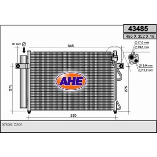 43485  COND HYUNDAI Getz 1.5 CRDi  02-