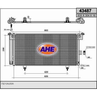 43487  COND SUBARU Outback 2.5i-3.6i   10-