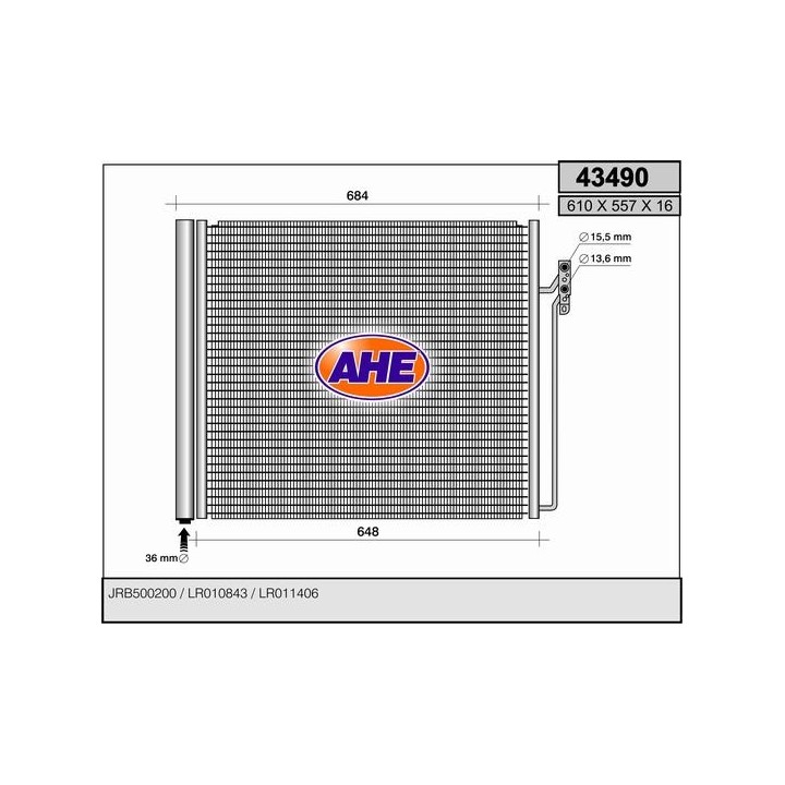 43490  COND RANGE ROVER 4.2-5.0  05-