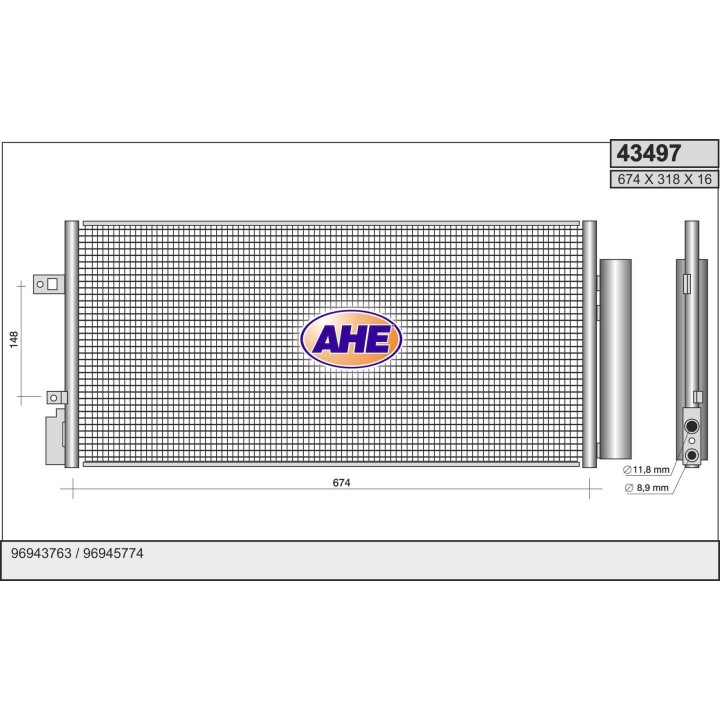 43497  COND CHEVROLET Aveo 12-
