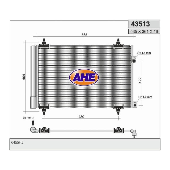 43513  COND CITR/PEUGEOT C4/DS4/DS5/308/3008/5008 2.0DHi