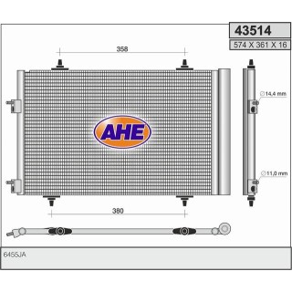 43514  COND CITROEN/PEUGEOT C5 III/508 1.6/1.6HDi/2.0HDi
