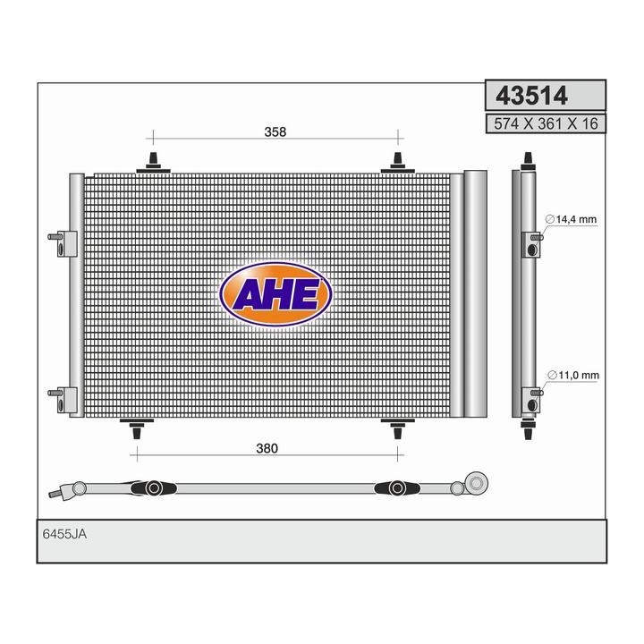 43514  COND CITROEN/PEUGEOT C5 III/508 1.6/1.6HDi/2.0HDi