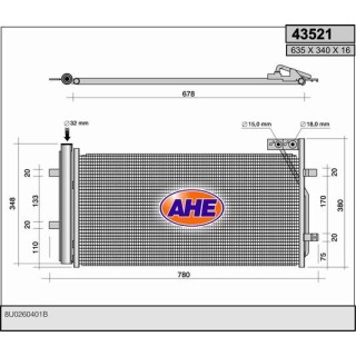 43521  COND AUDI Q3 2.0TFSi/Tdi   11-