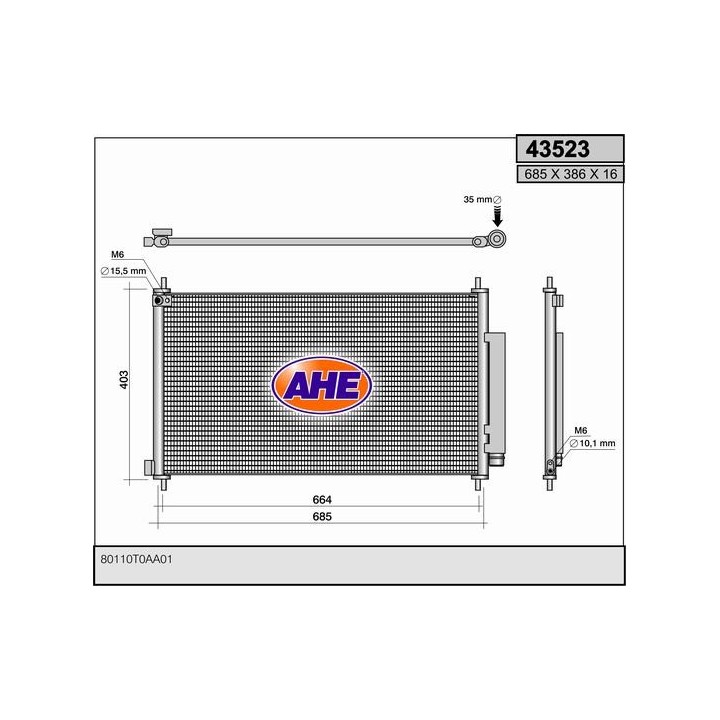 43523  COND HONDA CR-V 2.4  12-