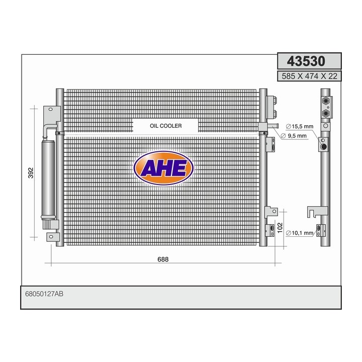 43530  COND CHRYSLER 300C 3.0CRD   01.09-12.10