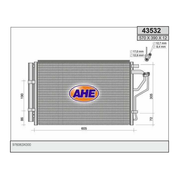 43532  COND HYUNDAI i30 1.4/1.6   11-