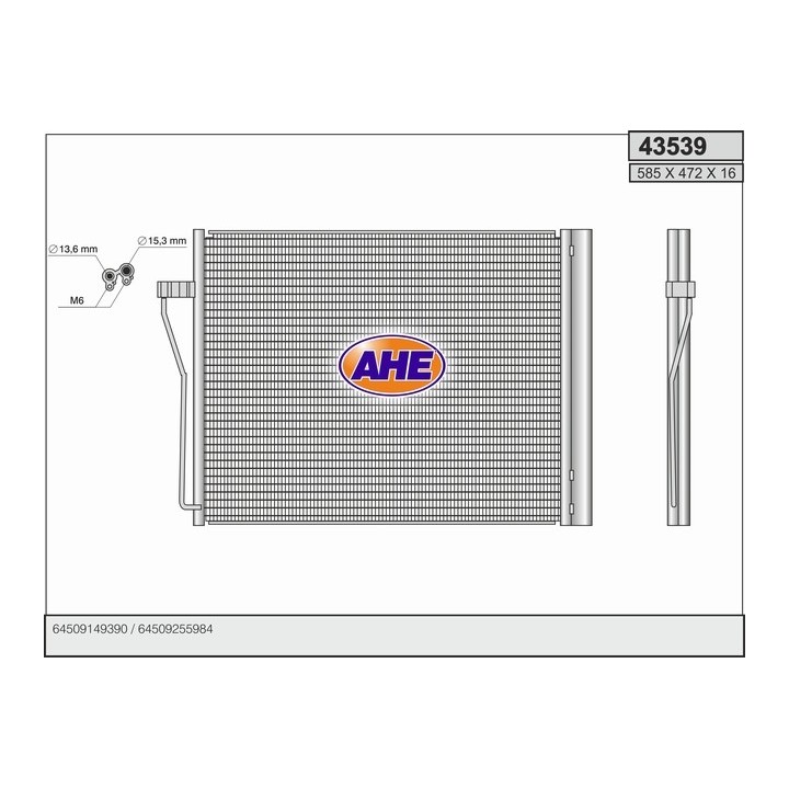 43539  COND BMW Serie 7 (F01, F02) 750/760   08-