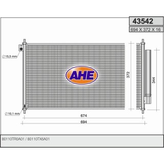 43542  COND  HONDA Civic VIII 1.6/1.8   12-