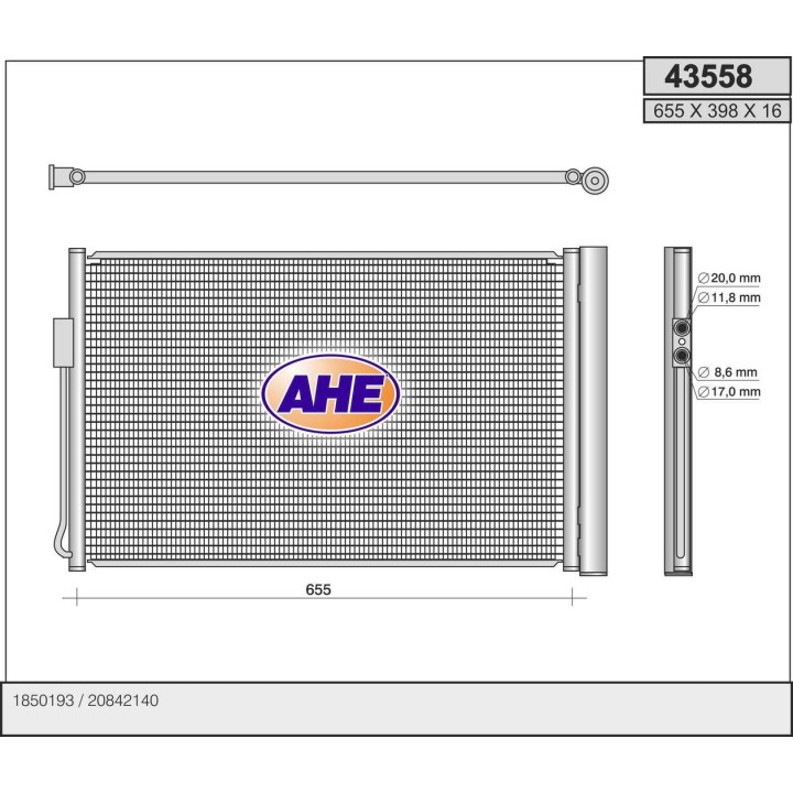 43558  COND OPEL Ampera/CHEVROLET Volt 1.4 hybrid 11-