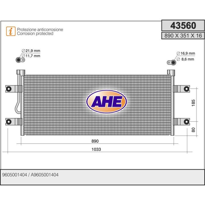 43560  COND MERCEDES Actros/Antos/Arocs  11-
