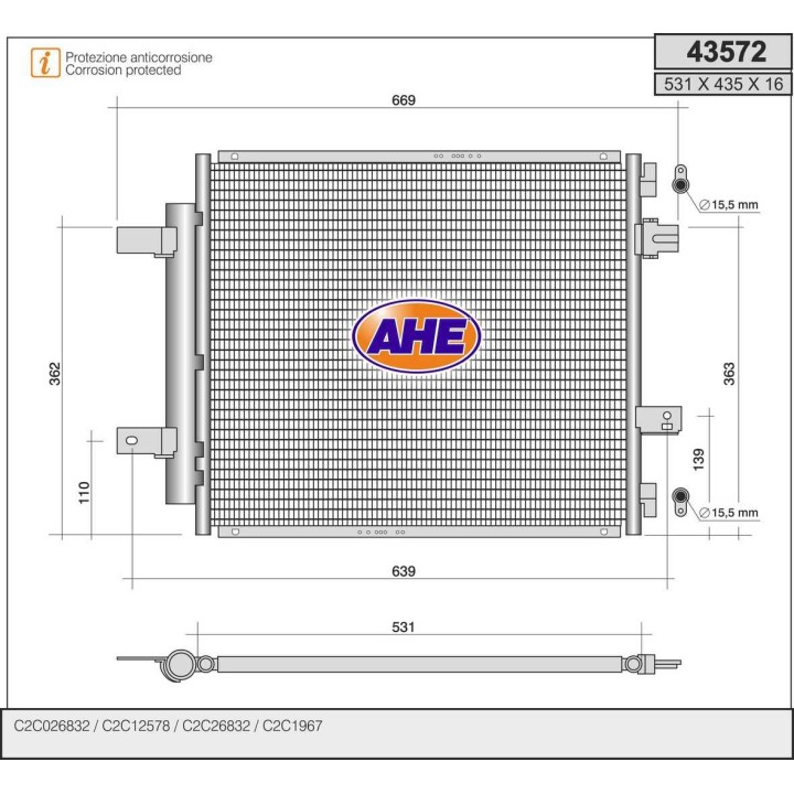 43572  Cond. Jaguar XJ6/XJ8/XJR 04.03-