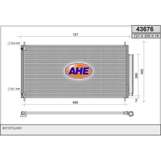 43676  COND HONDA Accord IX 13-