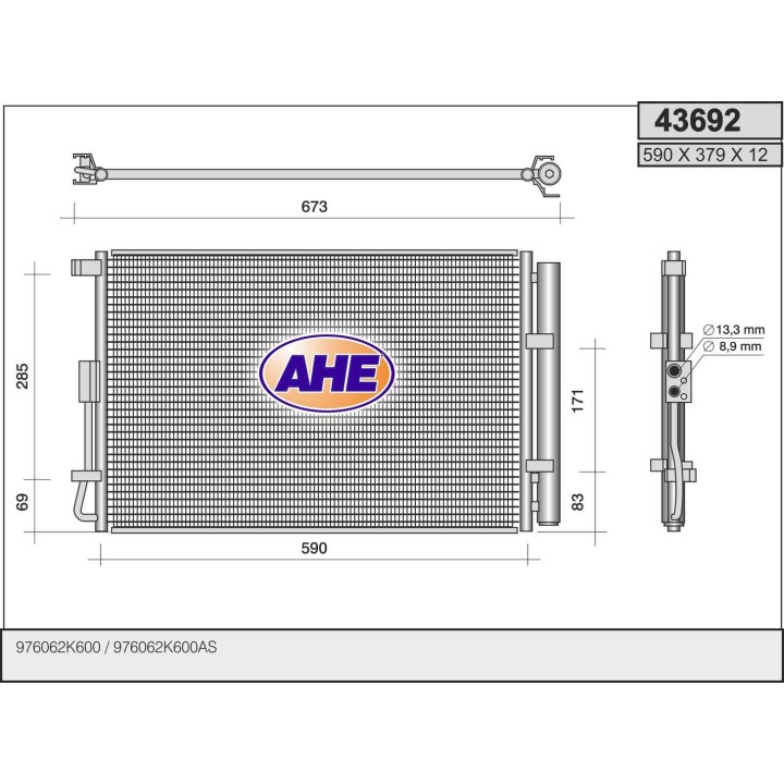 43692  COND KIA Soul 1.6BiFuel/1.6CVVT   06.11-12.14
