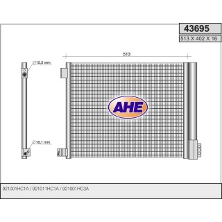 43695  COND NISSAN Micra III (K13) 1.5/1.5DCi 03.10-
