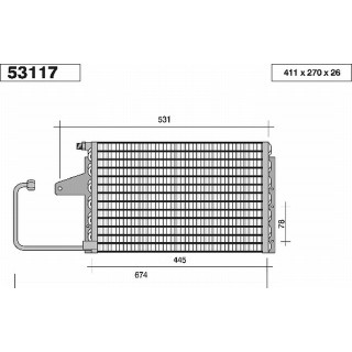 53117  CONDENSER CITROEN AX II