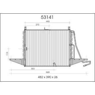 53141  CONDENSER FORD SCORPIO I
