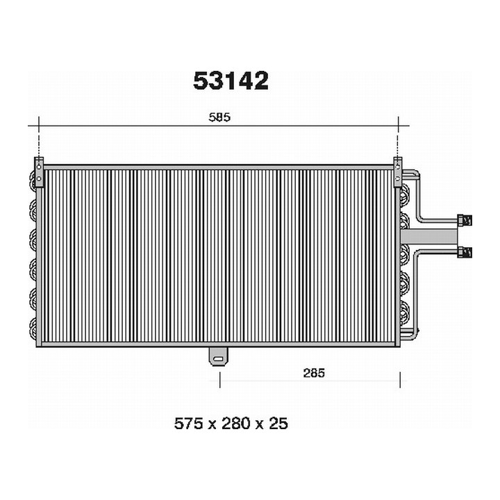 53142  CONDENSER FORD ESCORT IV