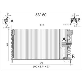 53150  CONDENSER HONDA ACCORD