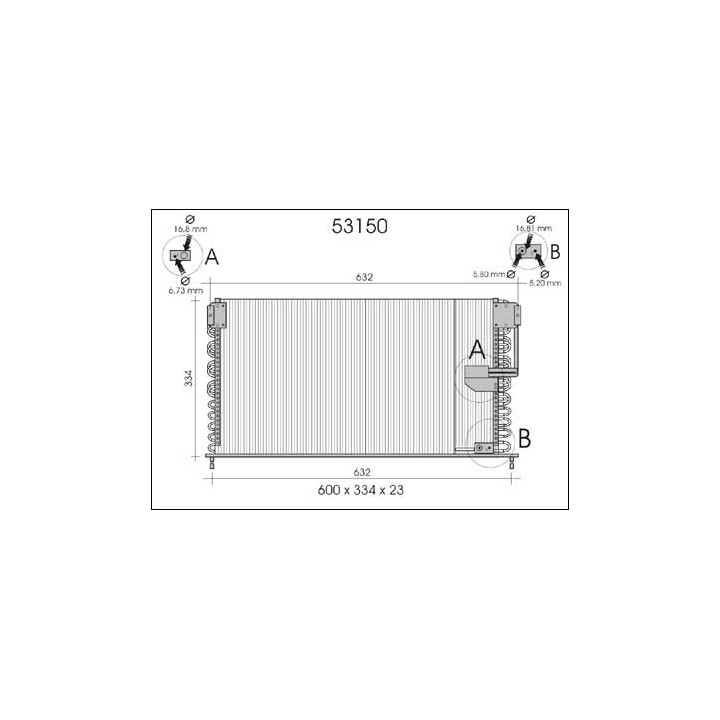 53150  CONDENSER HONDA ACCORD