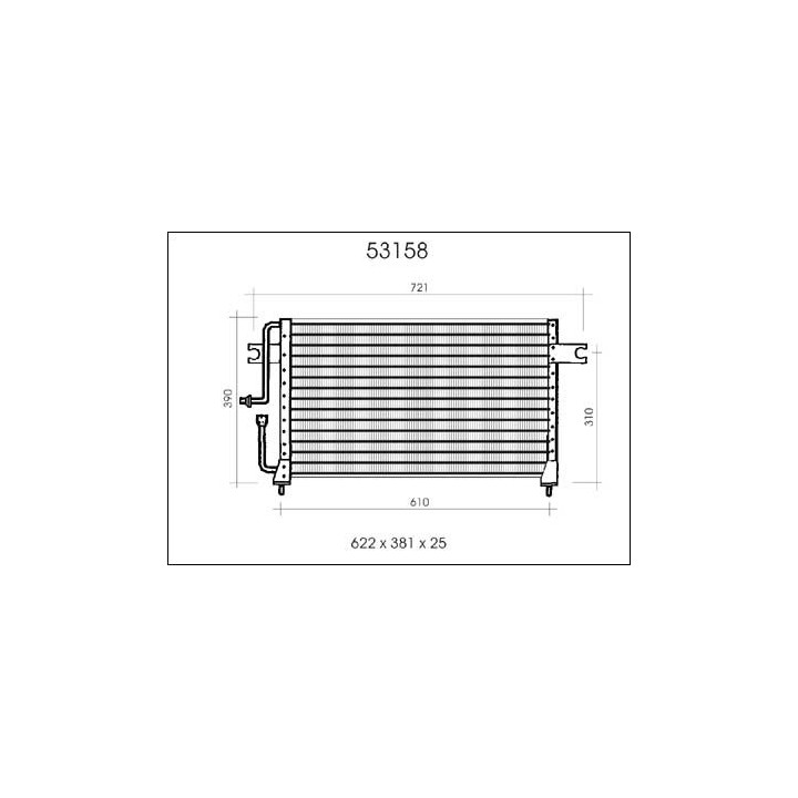 53158  CONDENSER HYUNDAI SONATA I 88-91