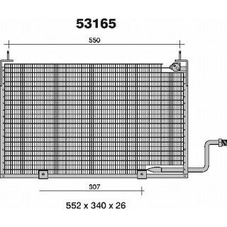53165  CONDENSER MAZDA 626 87-91
