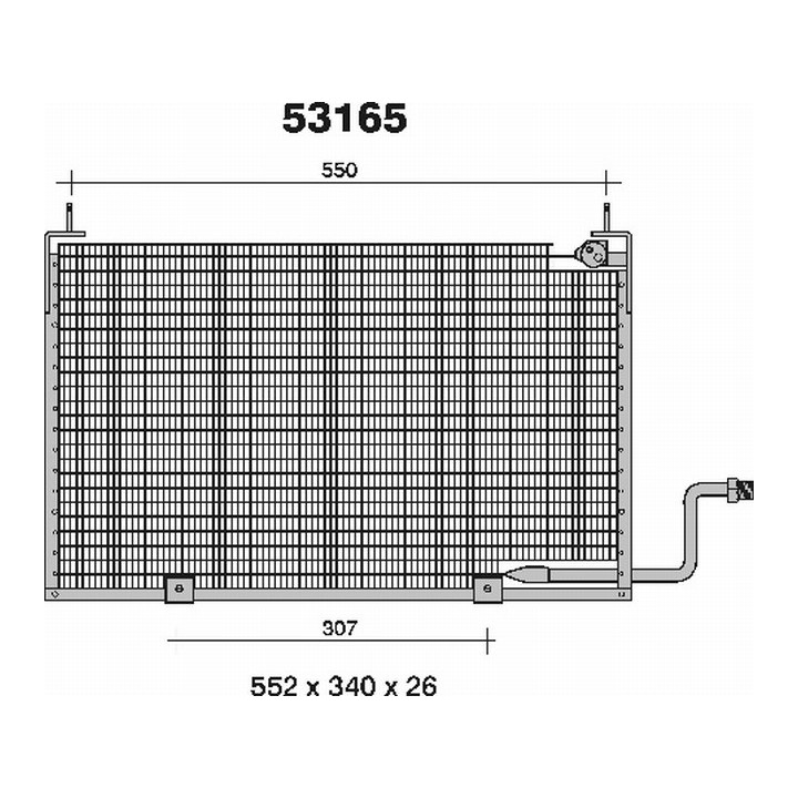 53165  CONDENSER MAZDA 626 87-91